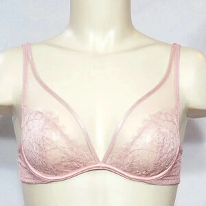 32B‎ Soma Breathtaking Unlined Plunge Underwire Bra Rose NWT